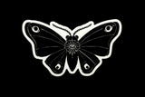 Black Moth Logo Sticker