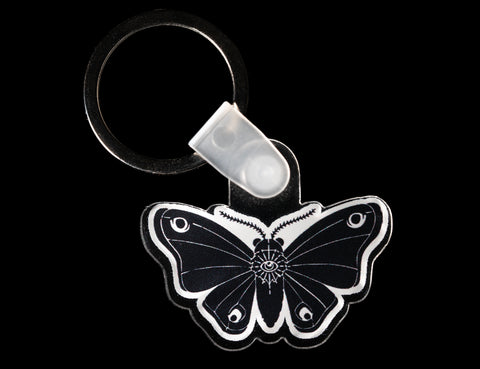 Moth Logo Keychain