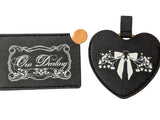 Cat Skull Logo Heart Pocket Mirror